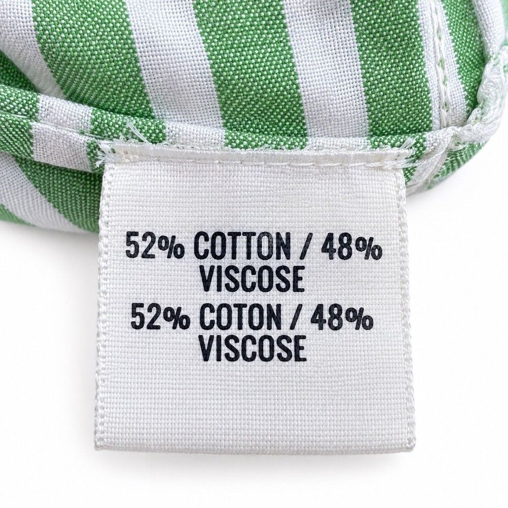 Aerie Women’s Striped Colorblock Button Down Shirt Size L/G Oversized Preppy - Picture 6 of 8